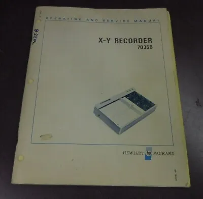 Hp X-y Recorder 7035b  • $20