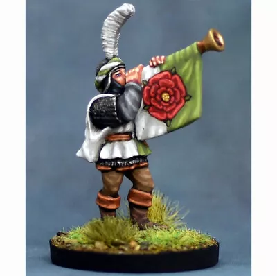 Painted ~ Musician: Trumpeter Playing Trumpet For Bretonnian Warhammer Fantasy • $129.99