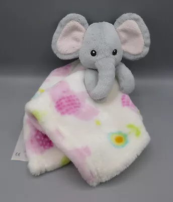 Little Miracles Elephant Baby Comforter Blanket Soother Doudou Grey Pink White • £4.99