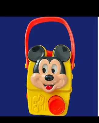 Vintage Walt Disney Mickey Mouse Baby Music Box Still Works • $30