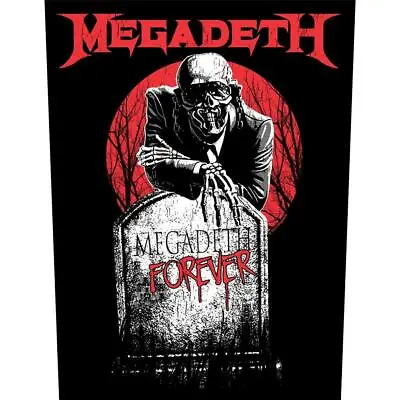 £10.99 • Buy Official Licensed - Megadeth - Tombstone Back Patch Thrash Metal