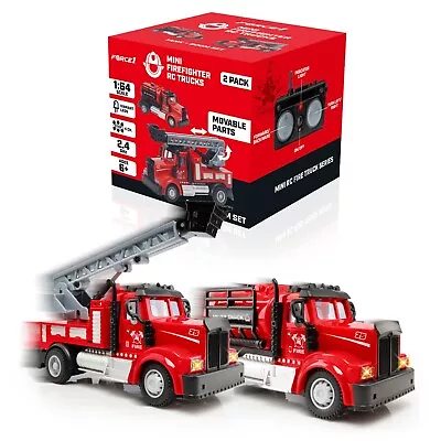 Force1 Mini RC Firetrucks Toys For Kids - Tank + Boom • $29.99
