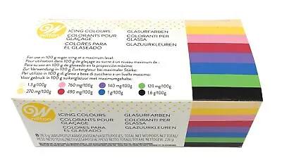 £13.68 • Buy Wilton Icing Colour Concentrated Gel/Paste Colours Set Of 8 Colours