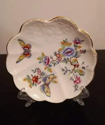 £4.99 • Buy *rare * Aynsley Fine China Butterflies Gilt Edged Plate / Dish 14cm