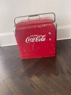 Vintage 1950s Coca Cola Cooler Ice Chest Action  • $120