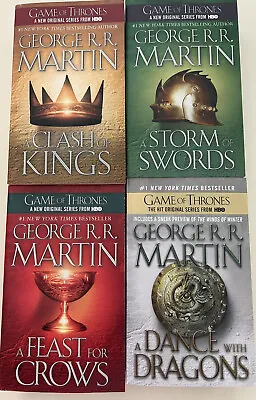 4 Game Of Thrones George RR Martin PB Books A Song Of Ice And Fire Series • $22.50
