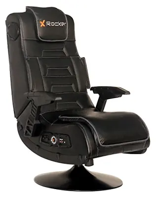 X Rocker 5139601 Pro Series Pedestal 2.1 Video Gaming Chair Black • $294.71