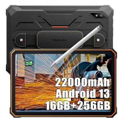 Blackview Helio G99 22000mAh Rugged Tablet PC 16GB+256GB Android13 Dual SIM 48MP • $299.99