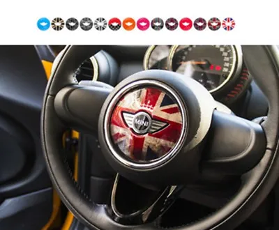 UK Flag Steering Wheel 3D Gel Decor Sticker For MINI Cooper Countryman Clubman F • $13.34