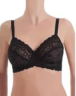 WACOAL Renaissance Rose UW Bra Black 85720 RARE!  Discontinued Style 40DDD NWT  • $59.98