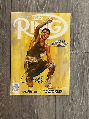 OSCAR DE LA HOYA Signed Autographed  The Ring  Magazine ~  Gold 92  ~ PSA/COA • $299.99