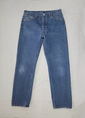 Vintage Levis 501xx Jeans Mens 36x36 (Actual 33x32) Blue Button Fly Made In USA  • $35