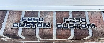 Ford Oem F-250 Custom Set Emblem Badge Pair D7tb16702fwc Pins 1976-1979 Fender • $45