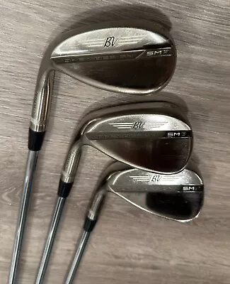 Titleist Vokey SM8 Brushed Steel Wedge Set - LH 48.10F 53.10S 58.08M • $149.99