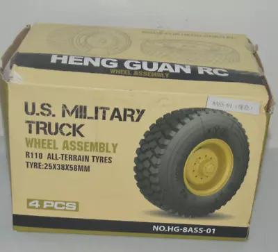 Set Of (4) Heng Guan RC U.S Military Truck R110 All Terrain Tires • $29