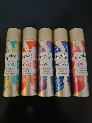 5x Impulse Body Fragrance 75ml Spray Deodorant • £17.93