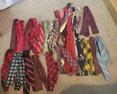 Vintage Bow Ties Adjustable Silk Robert Tatbott Key Misc Lot Of 25 • $9.95