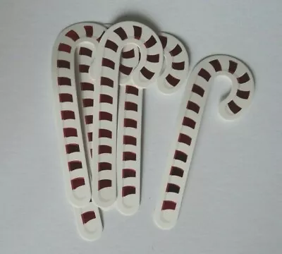 Christmas Red/White Candy Canes Embellishment Great For Cards & Crafts • £1.75