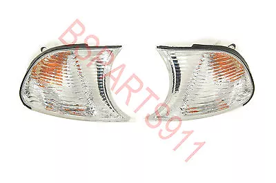 New BMW E46 2D Coupe Cabrio Clear Corner Lights SET 63126904307 / 63126904308 • $26