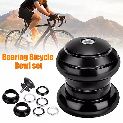 34mm Headset 1-1/8  Threadless MTB Road Bike Sealed External Bearings Headset US • $12.48