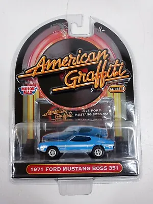 New MotorMax 1/64 Die Cast 1971 Mustang Boss 351 American Graffiti Series II  • $8.99