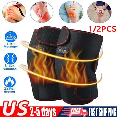 Arthritis Electric Heating Knee Pad Support Brace Leg Therapy Warmer Massager US • $22.97