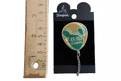 Disneyland 45 Years Of Magic Mickey Ears Balloon Pin Limited Edition 5000 Green • $10