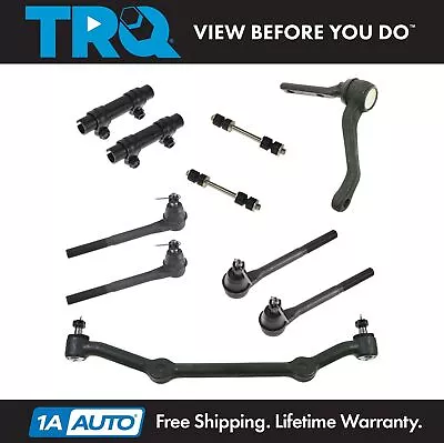 TRQ 10 Pc Front Suspension Kit Idler Arm Drag Link Tie Rods & Sway Bar End Links • $132.95