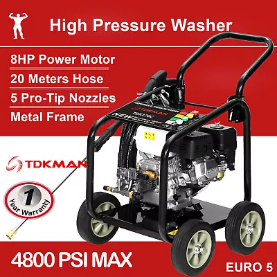 TDKMAN 8HP Petrol High Pressure Washer Water Pump Cleaner 4800PSI Gun 20M Hose • $469