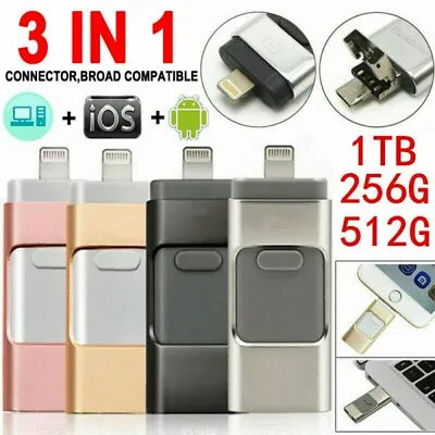 $21.99 • Buy 1TB USB Flash Drive UDisk Storage Memory Stick For IPhone IPad PC IOS Android