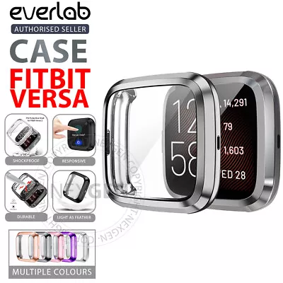 For Fitbit Versa 4 3 Sense 2 Case TPU Soft Shockproof Cover Screen Protector • $11.90