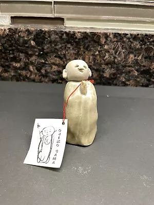 Japanese Jizo Monk Statue Praying Buddha Ojizo Sama Statue Figurine EUC • $19.88