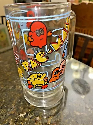 VTG  1980’s PAC MAN Glass Beer Mug Arcade Video Game Midway 5.5” Tall KTC • $15