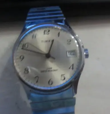 Vintage Timex Men's Manual Wind Date Watch Works Missing Case • $9.99