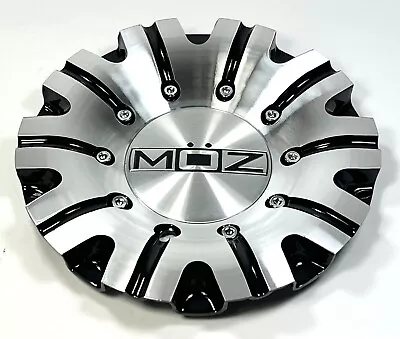 Moz Wheels Silver/Black Metal Custom Wheel Center Caps Set  # 936 NEW! (1CAP) • $59.90