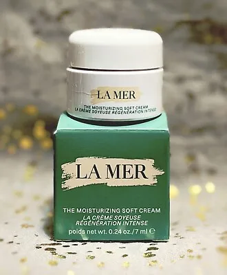 LA MER~The Moisturizing Soft Cream~0.24oz/7ml~Deluxe Sample Size~NIB~Ships Free~ • $21.99