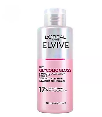 L'oreal Elvive GLYCOLIC GLOSS 5 Minute Lamination Rinse Off Treatment 200ml • £14.95