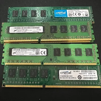 Micron DDR3 8GB Ram/Memory 12800U PC3 • $18