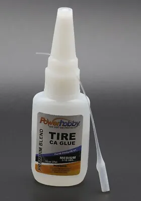 Powerhobby Premium Blend RC CA Tire Glue W/Tip Medium 0.75oz • $5.99