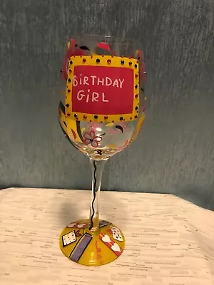 Enesco Lolita Glassware Birthday Girl Giant 15 Oz. Wine Glass • $9.95