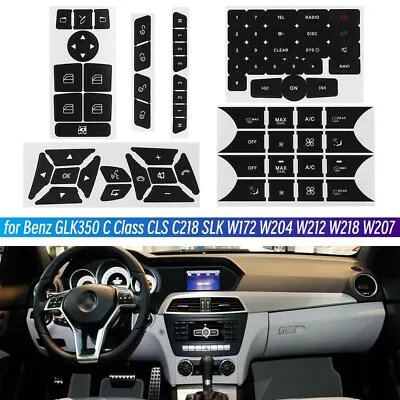Car Button Door Steering A/C Window Radio Repair Stickers Set For Mercedes Benz • $6.99