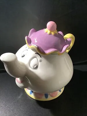 VTG Disney Mrs Potts/ Teapot Cookie Jar  From Beauty & The Beast ~Treasure Craft • $39.99