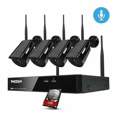 8CH 3MP Wireless Video Security Audio CCTV Camera System 2K HD Outdoor WIFI  NVR • $198.99