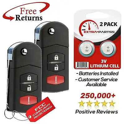 2 For 2011 2012 2013 2014 2015 Mazda 3 Keyless Entry Key Car Remote Fob • $24.95
