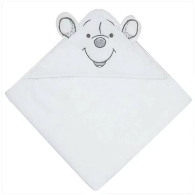 £8.99 • Buy Disney Baby Winnie The Pooh Hooded Bath Towel White Terry Cotton