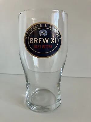 Vintage Mitchells & Butlers M&B Brew XI Pint Beer Bitter Glass Man Cave Bar • $10.09