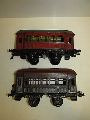 Convolute 2 Great Old Bing Scale 1 Railway Passenger Cars 23.5cm • $118.28