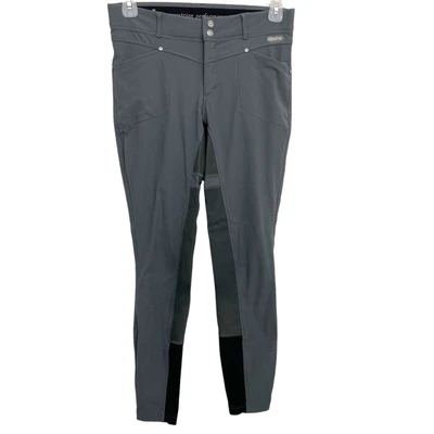 $49.38 • Buy Kerrits L Crossover II Full Seat Breeches Riding Pants Equestrian Gray