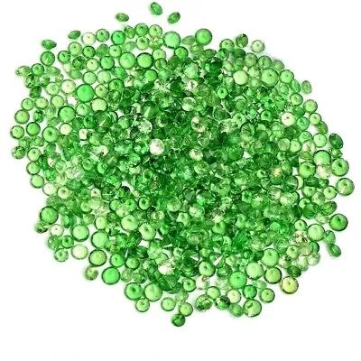 Wholesale Lot 1mm To 2mm Round Facet Tsavorite Green Garnet Loose Calibrated Gem • $140.18