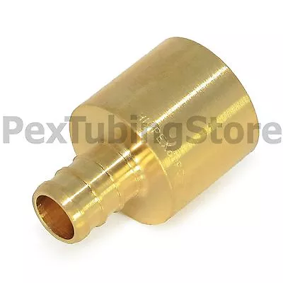 3/8  PEX X 1/2  Female Sweat Adapter - Brass Crimp Fitting • $1.50
